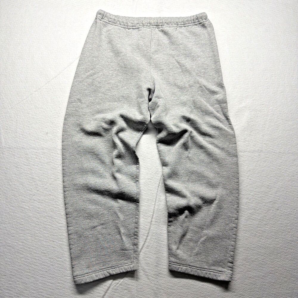 Vintage 90s Russell Athletic Wide Leg Gray Drawstring Sweatpants USA - Medium